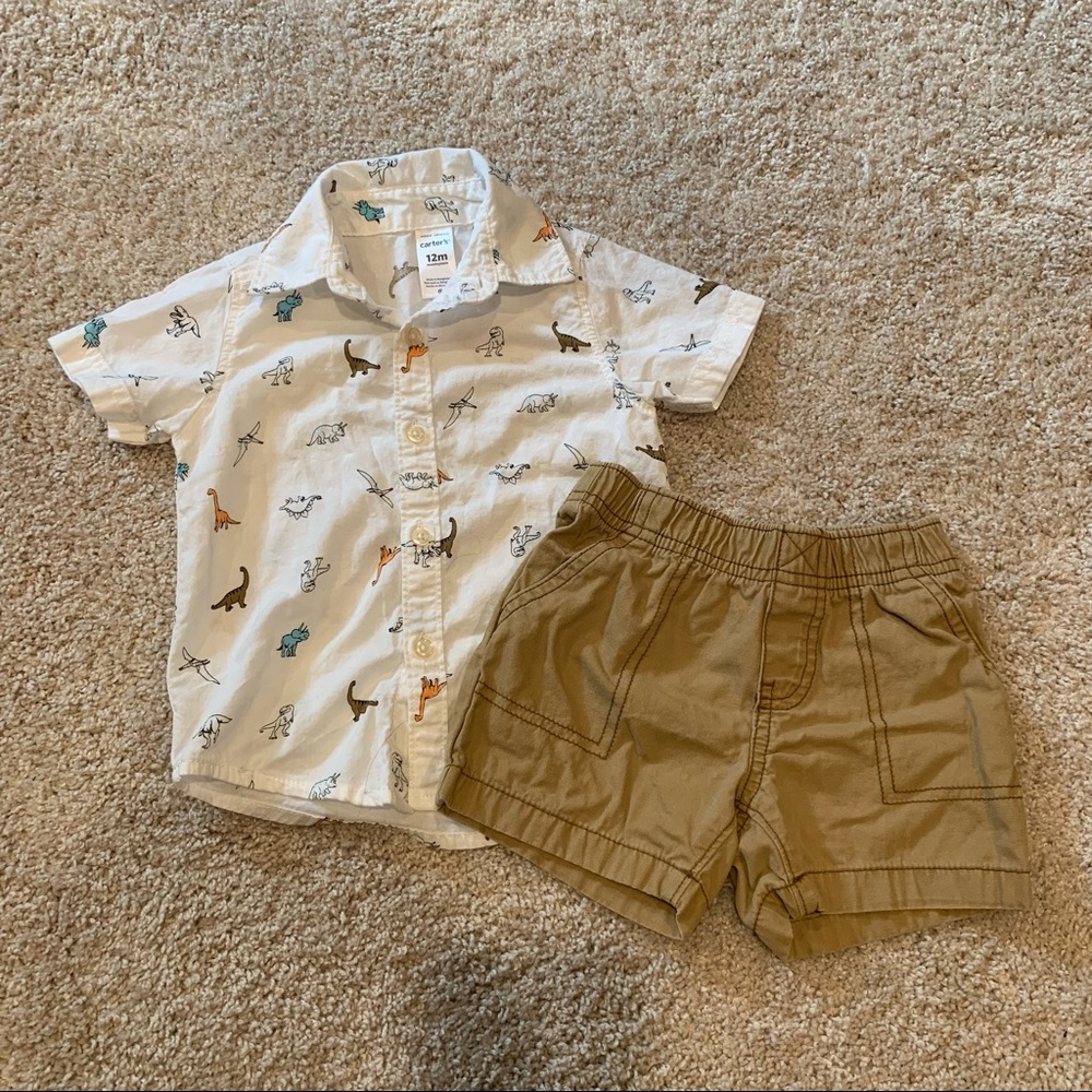 12mo boy Dino outfit